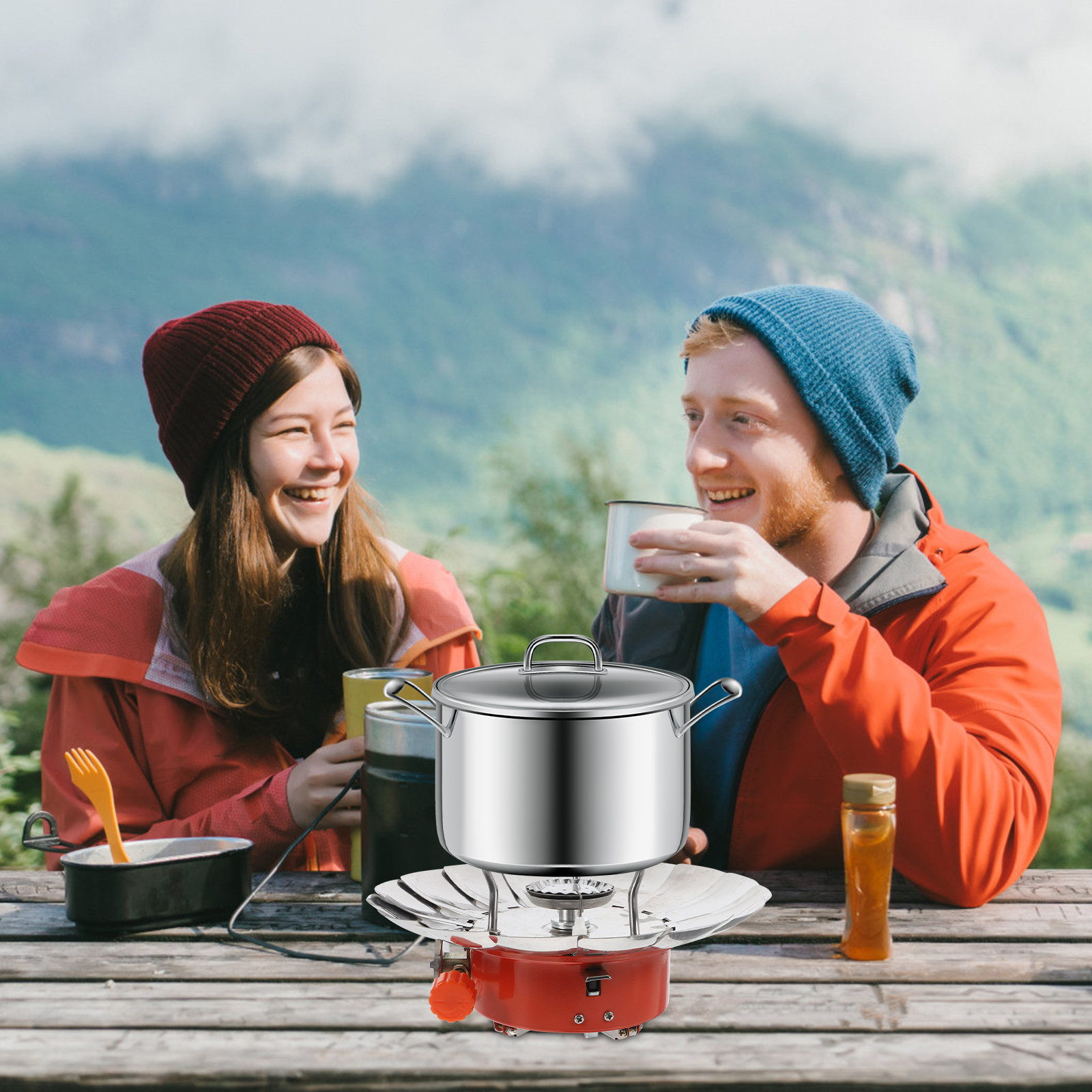 Mini Portable Lotus Furnace Wi - Camping Cooking Range recension och pris