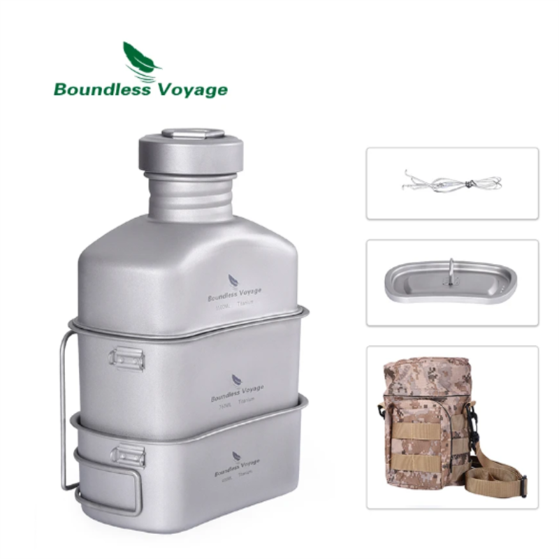 Boundless Voyage Titanium Cant - Camping Cooking Mess Kit recension och pris