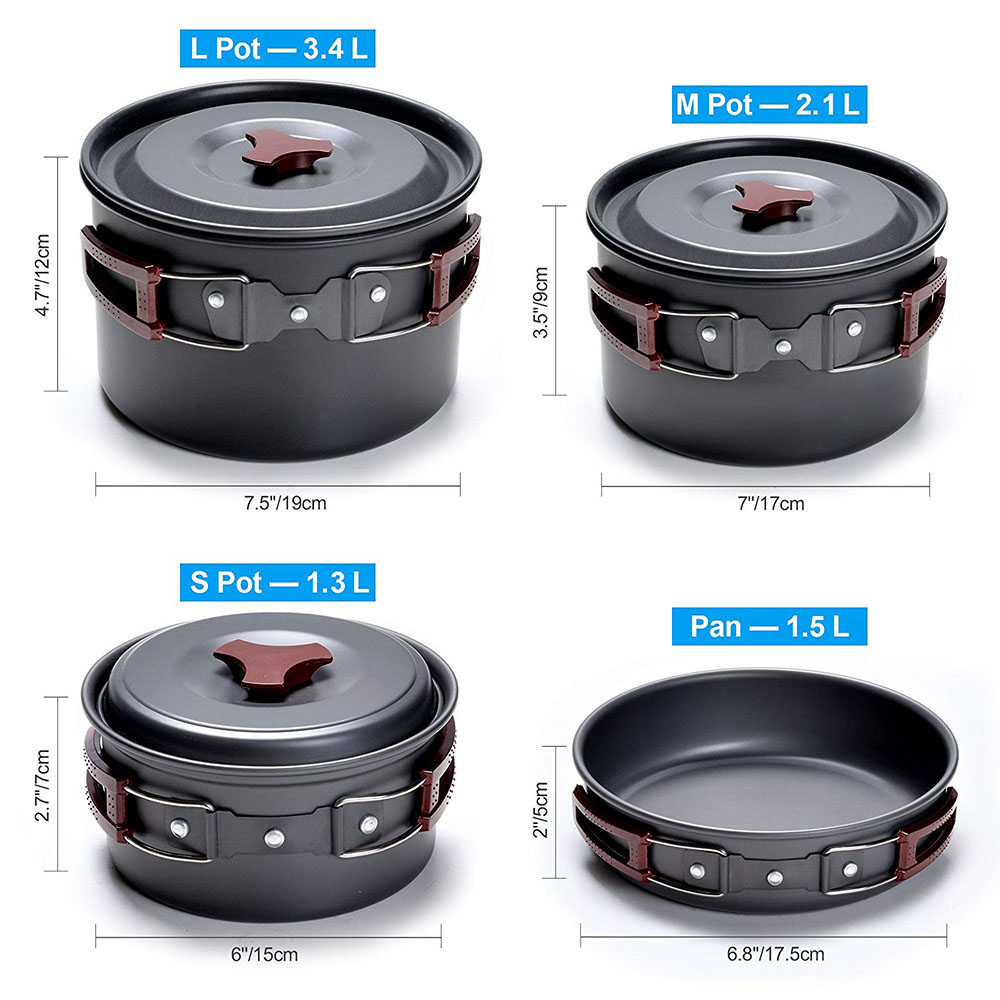 Outdoor Camping Cookware Kit N - Camping Cooking Basket recension och pris