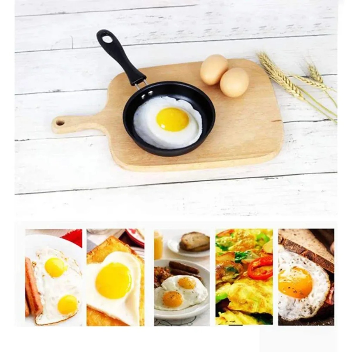 Mini Frying Pan with Handle Po - Camping Cooking Without Gas recension och pris