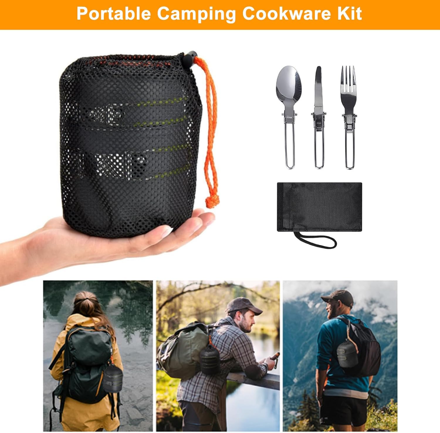 Camping Cookware Mess Kit Back - Camping Cooking Mess Kit recension och pris
