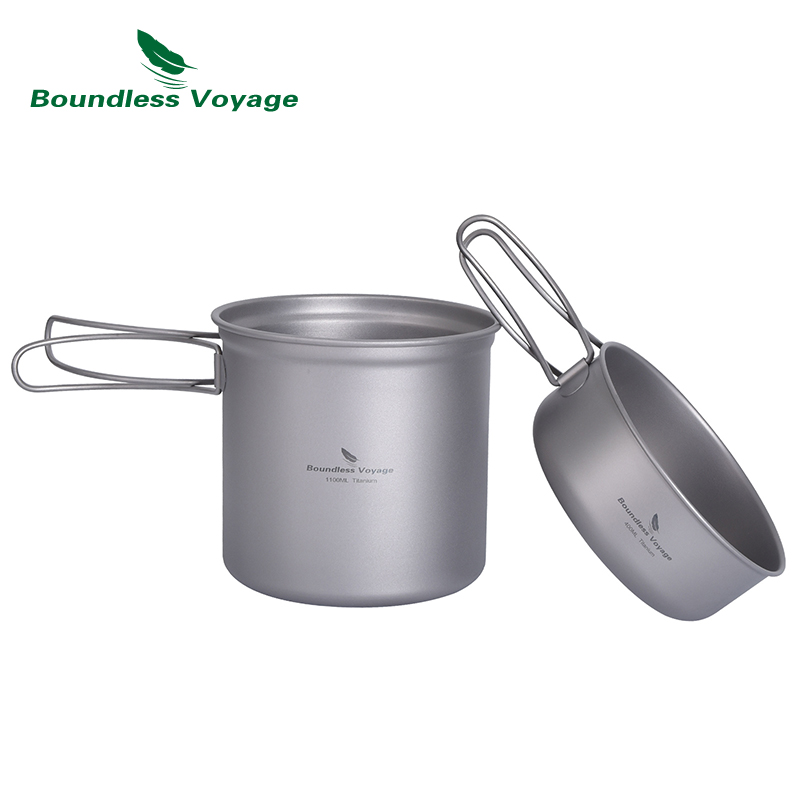 Boundless Voyage Titanium Pot  - Camping Cooking Mess Kit recension och pris
