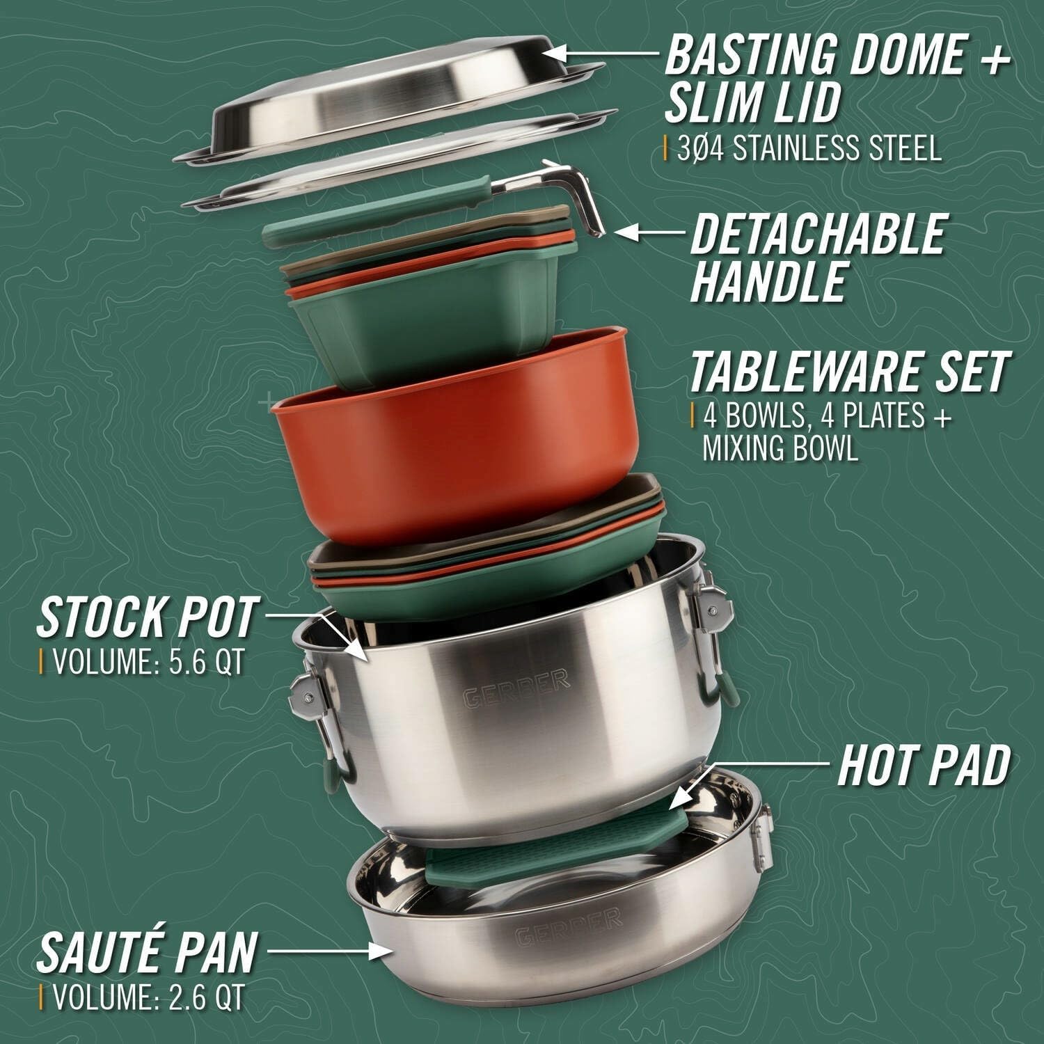 Outdoor Cooking Camping Cookwa - Camping Cooking Set For 4 recension och pris